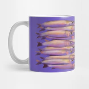 Purple fish bank Mug